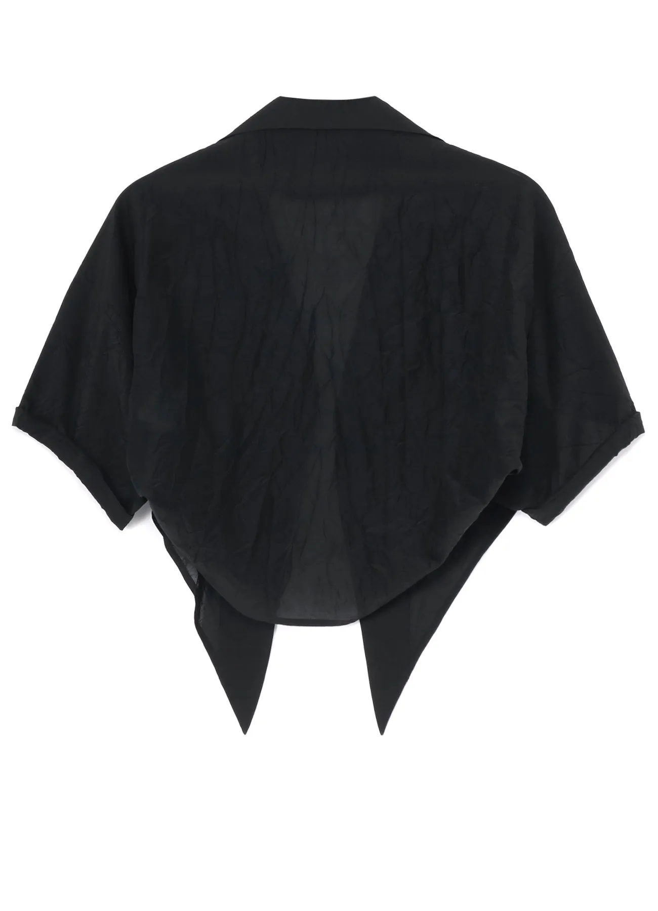 COTTON/SILK WASHED LAWN BOTTOM TIED BLOUSE sold by Yohji Yamamoto product image thumbnail 3