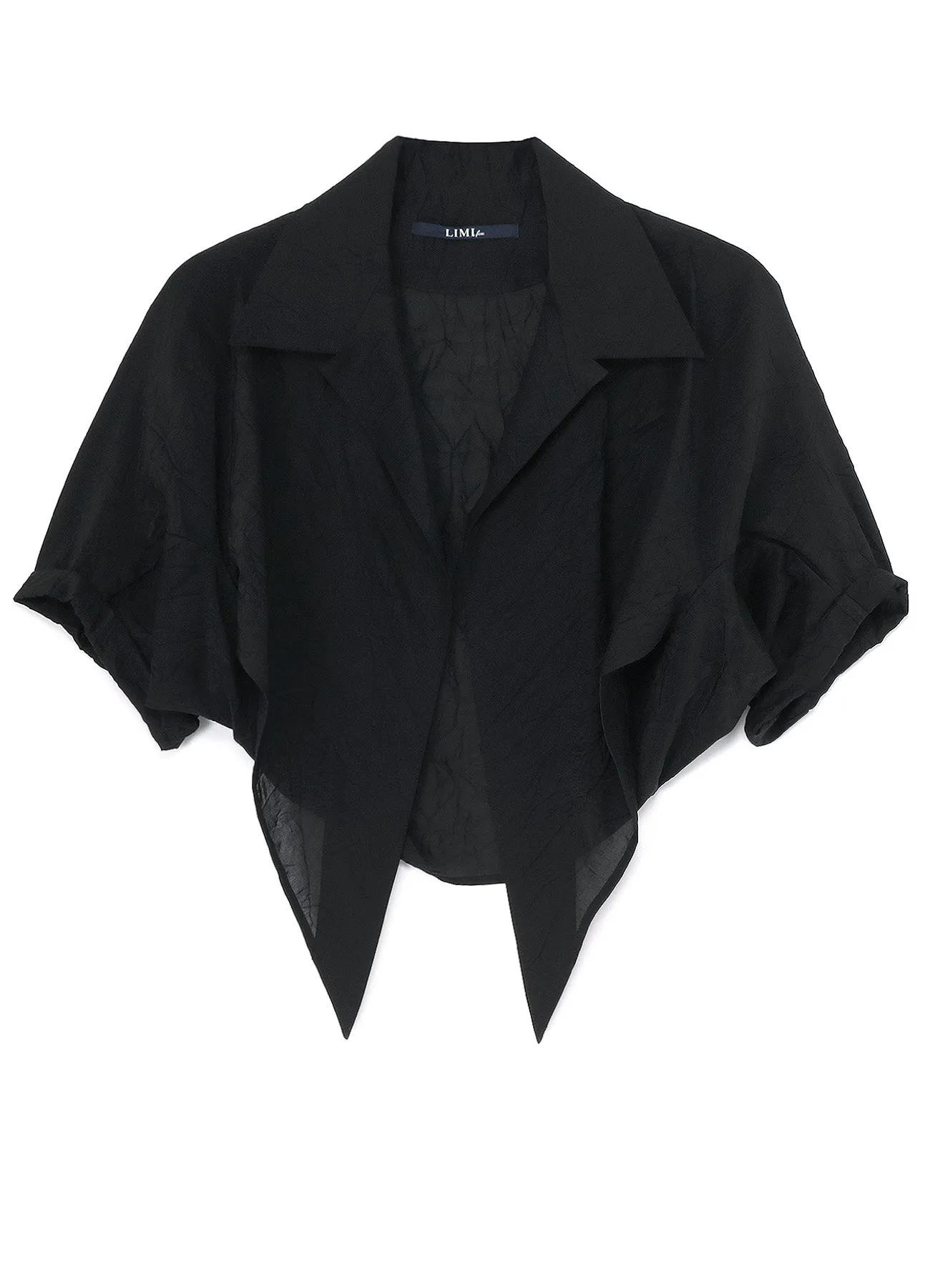 COTTON/SILK WASHED LAWN BOTTOM TIED BLOUSE sold by Yohji Yamamoto product image thumbnail 2