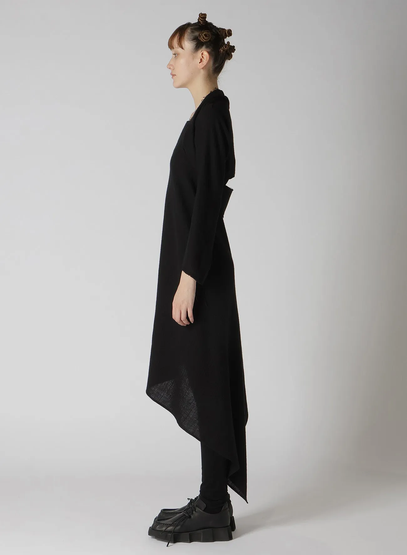 VIYELLA DRAPE DETAIL DRESS sold by Yohji Yamamoto product image thumbnail 5