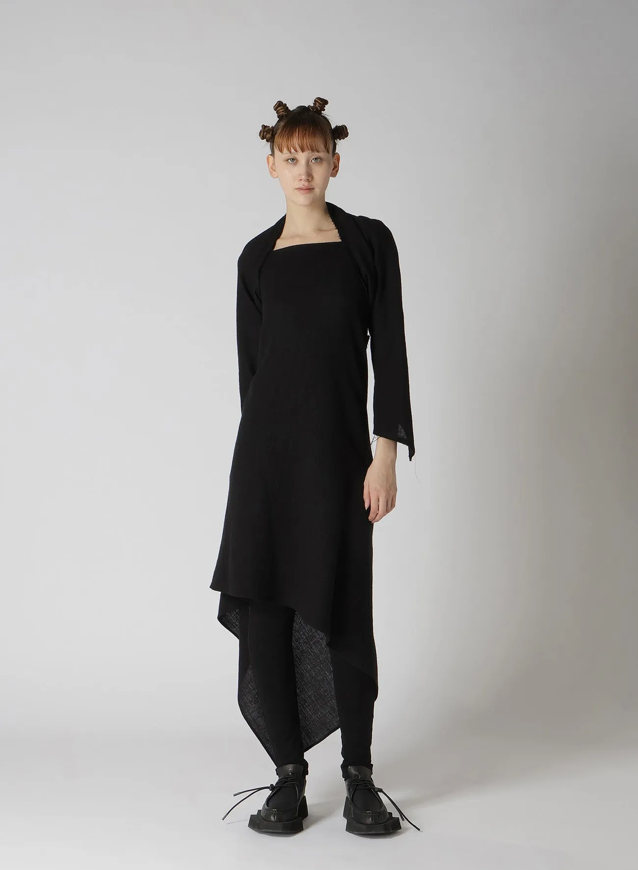 VIYELLA DRAPE DETAIL DRESS sold by Yohji Yamamoto product image thumbnail 4