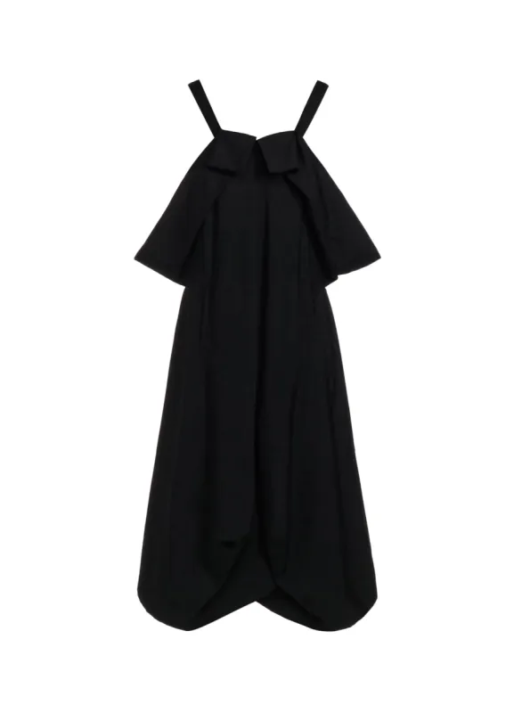 WOOL GABARDINE SHOULDER STRING DRESS made by Yohji Yamamoto