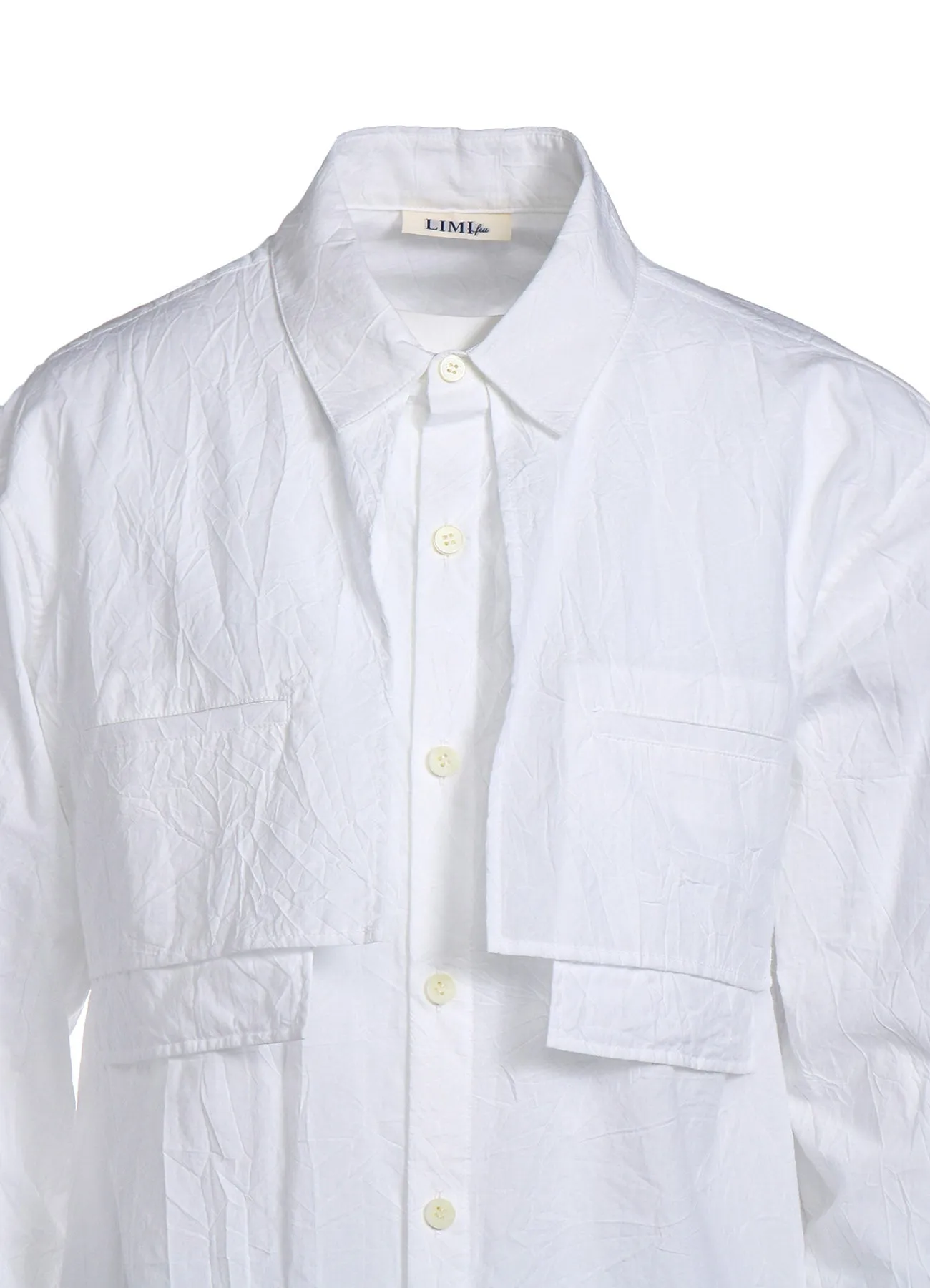 WASHER TYPEWRITER RAIN COAT LIKE SHIRT sold by Yohji Yamamoto product image thumbnail 5