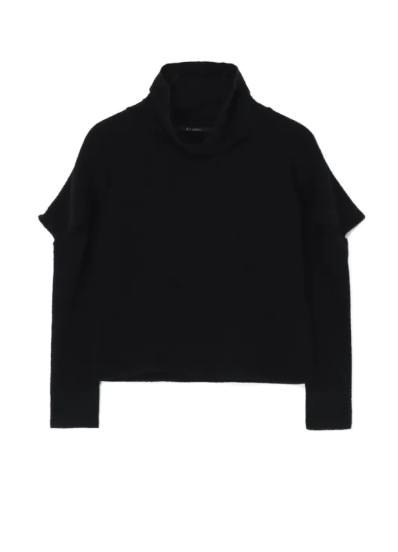 SOFT WOOL PILE TURTLENECK T-SHIRT sold by Yohji Yamamoto
