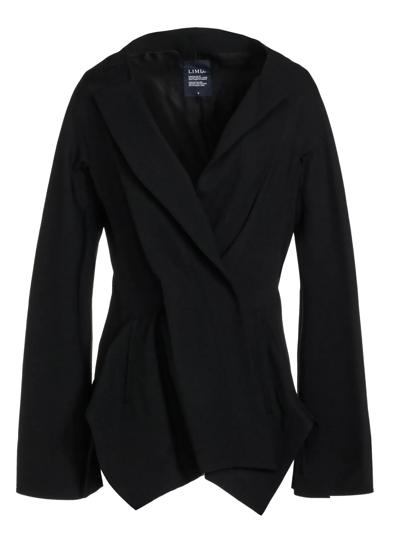 WOOL GABARDINE SLIT JACKET sold by Yohji Yamamoto product image thumbnail 2
