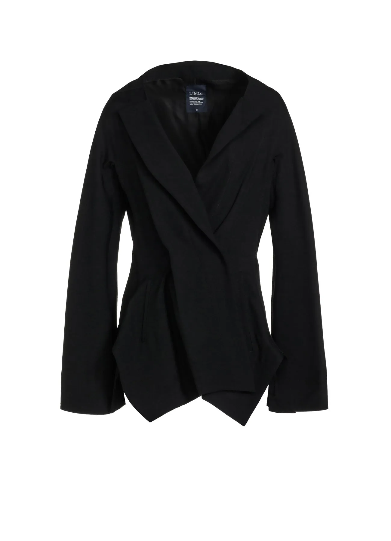 WOOL GABARDINE SLIT JACKET sold by Yohji Yamamoto