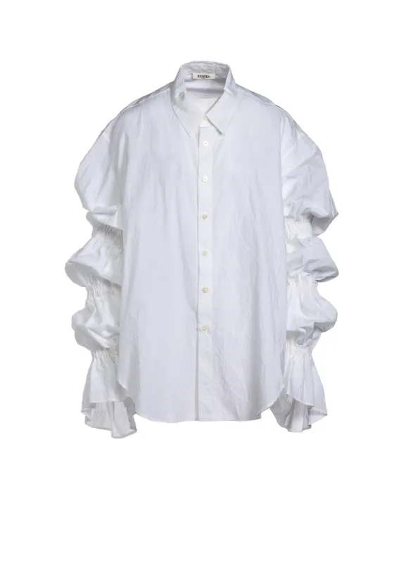 WASHER TYPEWRITER GATHERED SLEEVE BLOUSE sold by Yohji Yamamoto
