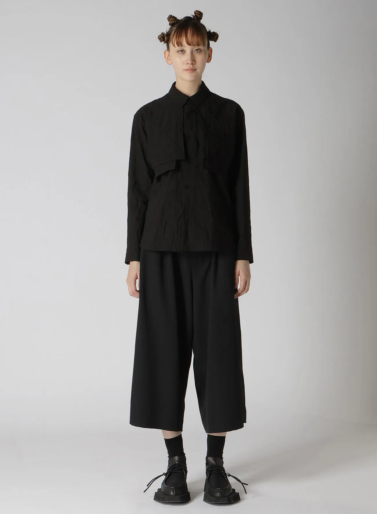 WASHER TYPEWRITER RAIN COAT LIKE SHIRT sold by Yohji Yamamoto product image thumbnail 4