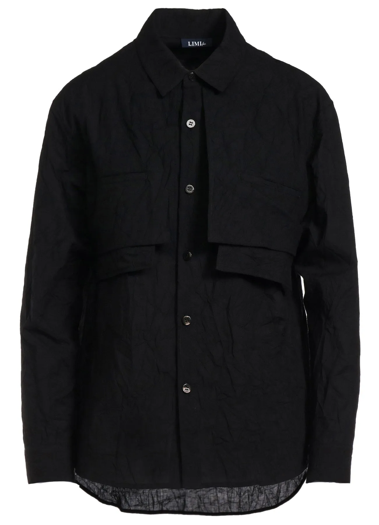 WASHER TYPEWRITER RAIN COAT LIKE SHIRT sold by Yohji Yamamoto product image thumbnail 2