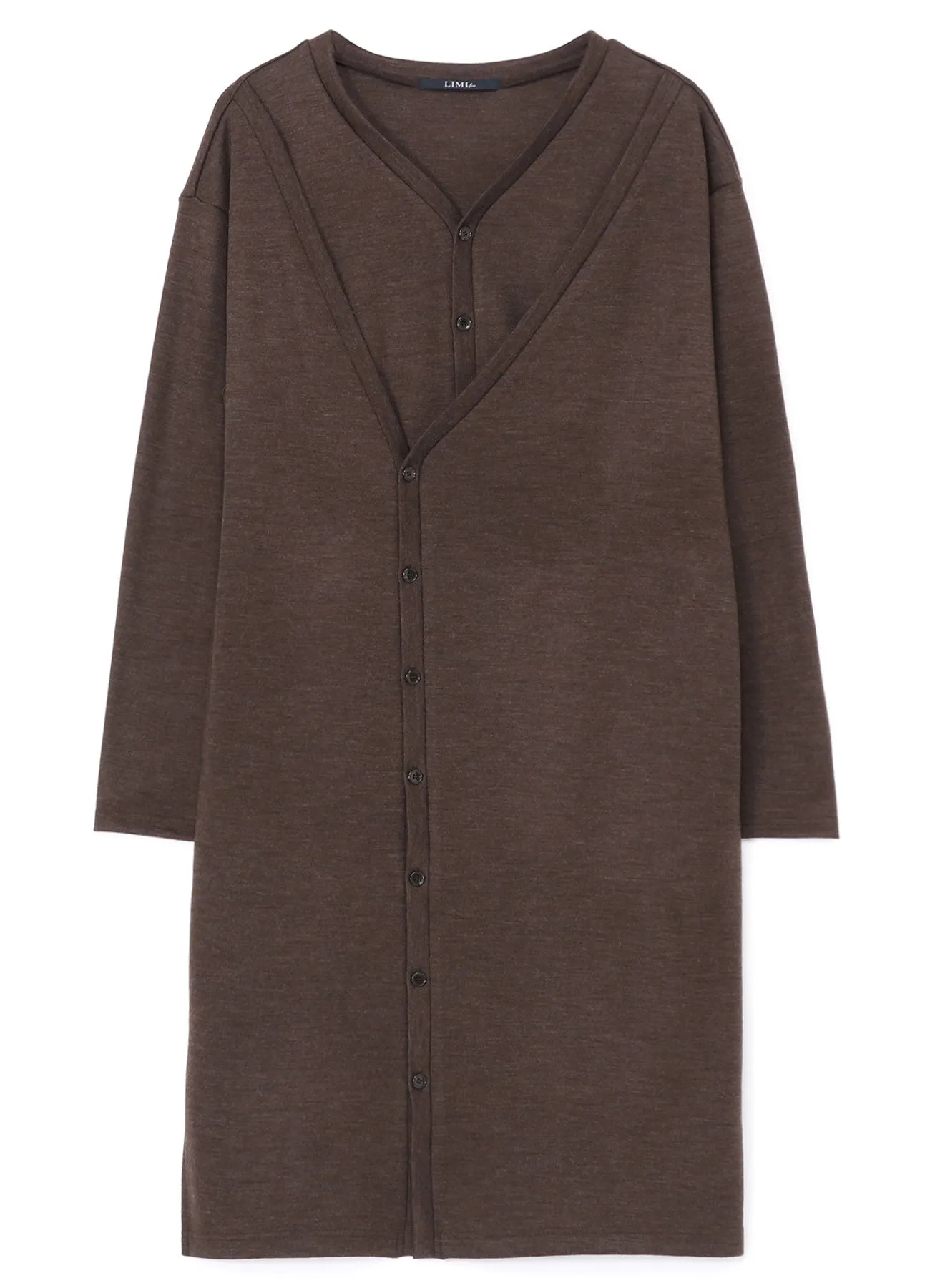 WOOL LAYERED LONG CARDIGAN sold by Yohji Yamamoto product image thumbnail 2