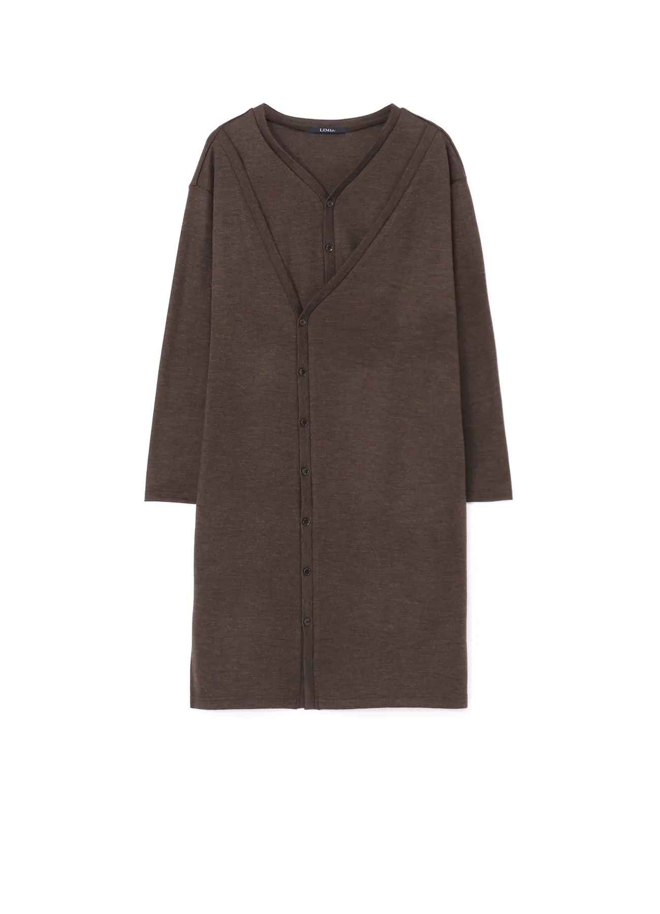 WOOL LAYERED LONG CARDIGAN sold by Yohji Yamamoto