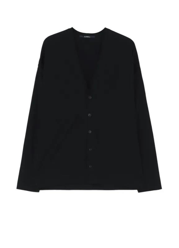 60/2 COTTON JERSEY SLIT CARDIGAN sold by Yohji Yamamoto