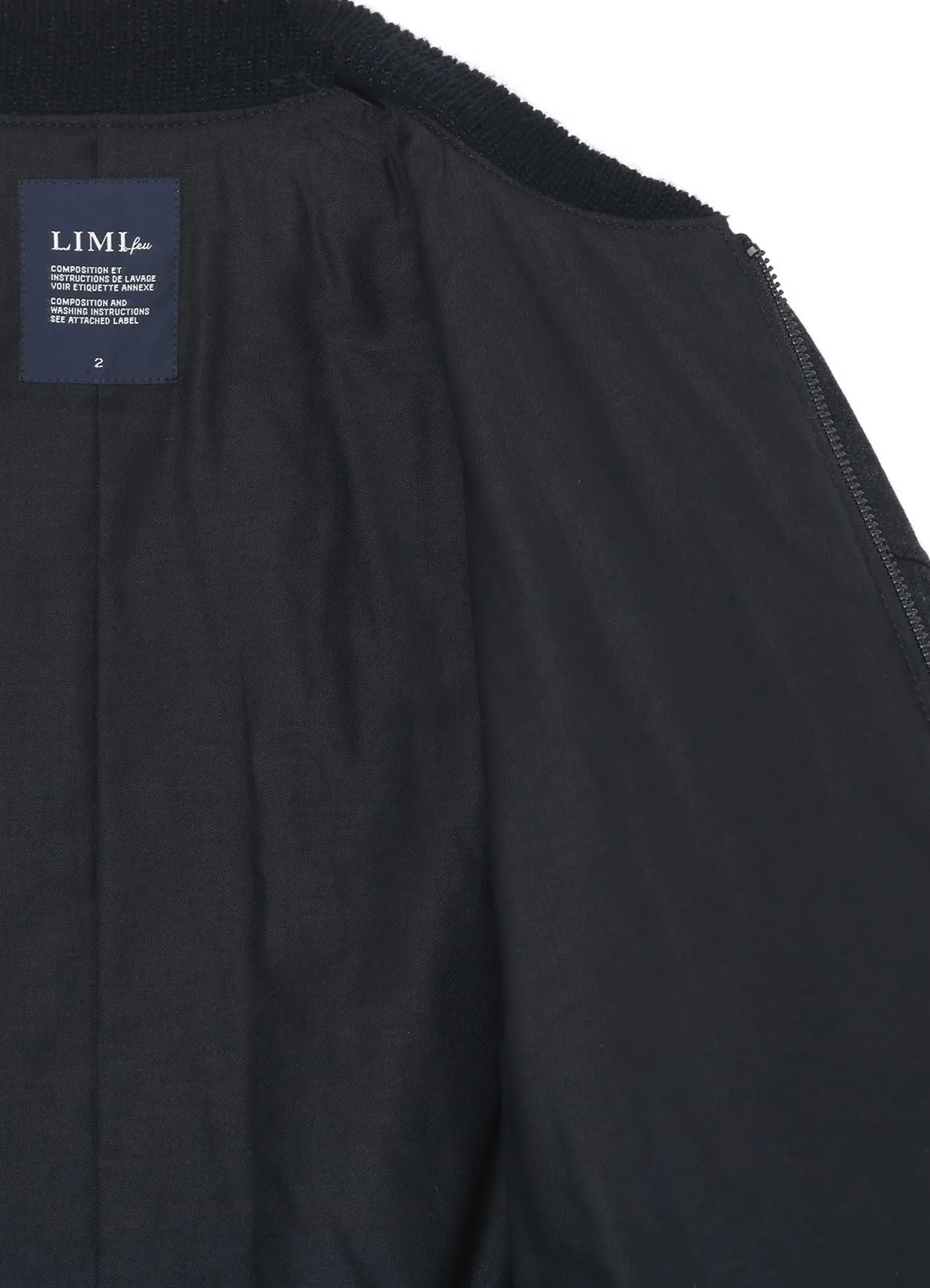GRAY DENIM CROPPED BLOUSON sold by Yohji Yamamoto product image thumbnail 4