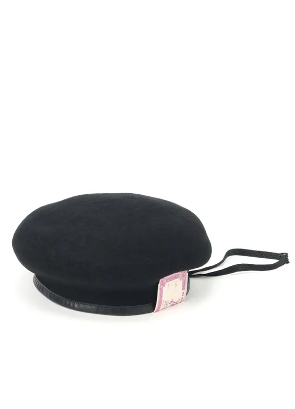 LIMI feu x HW Dog & Co. WOOL BERET sold by Yohji Yamamoto