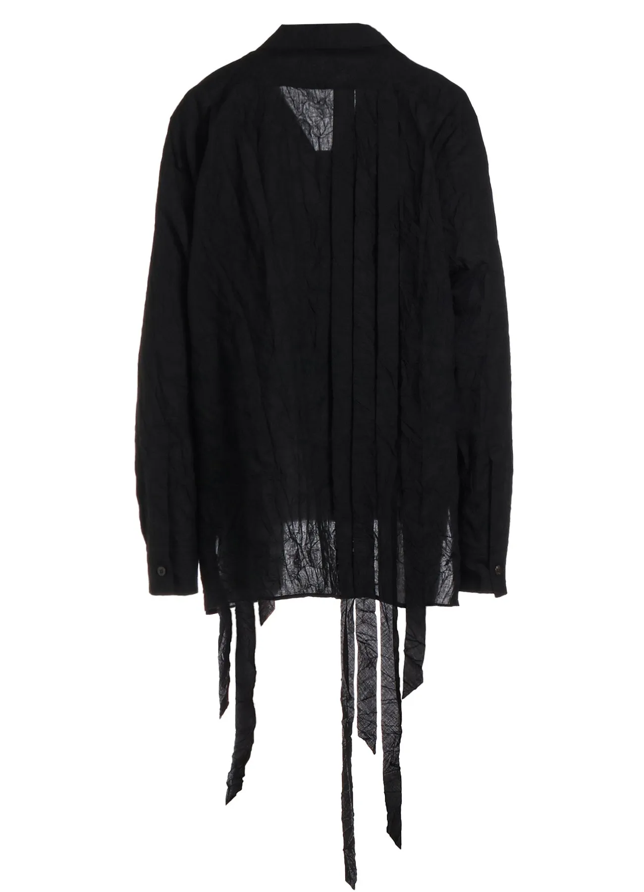 WASHER TYPEWRITER FRINGE SHIRT sold by Yohji Yamamoto product image thumbnail 4