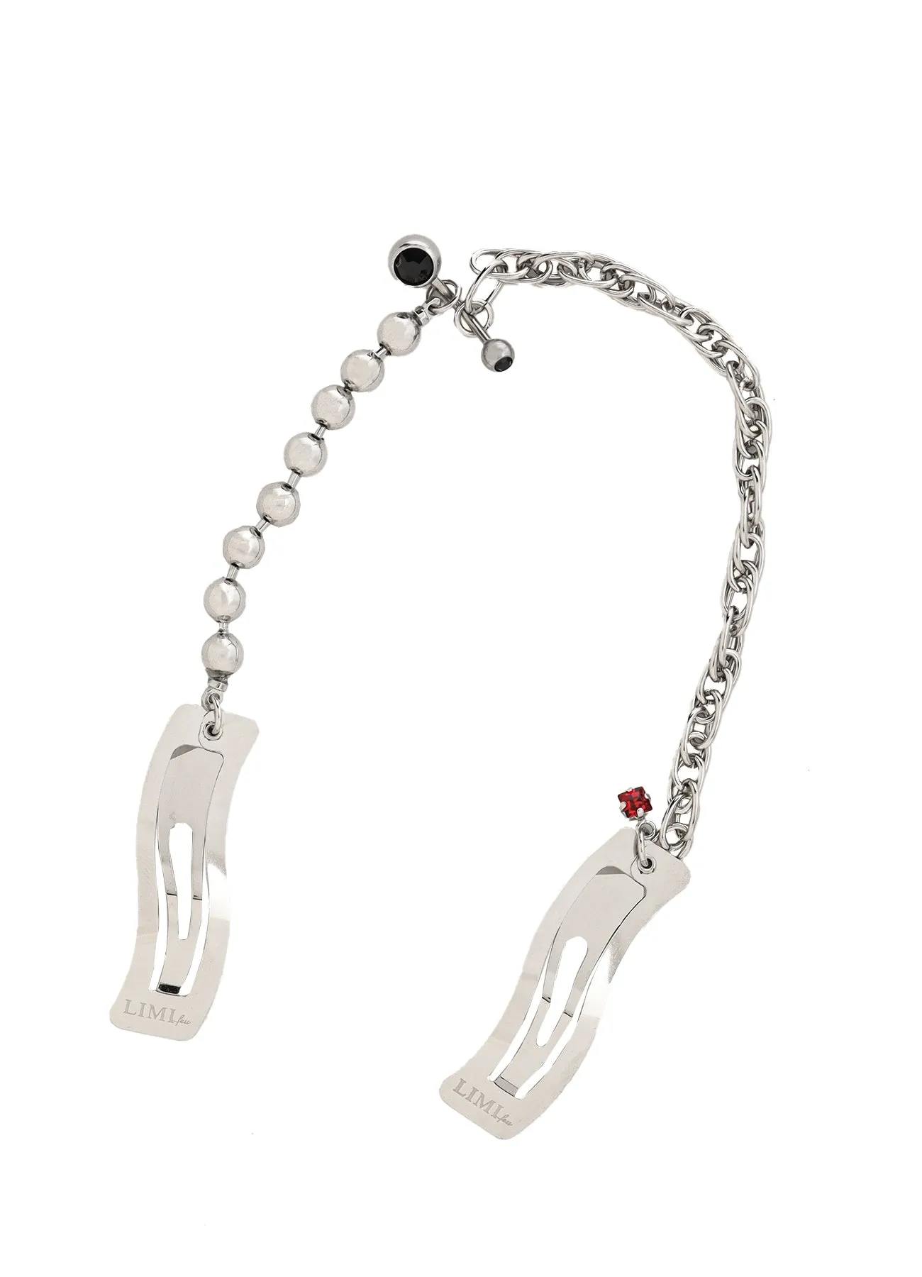 RHODIUM CHAIN HAIR PIN sold by Yohji Yamamoto product image thumbnail 2