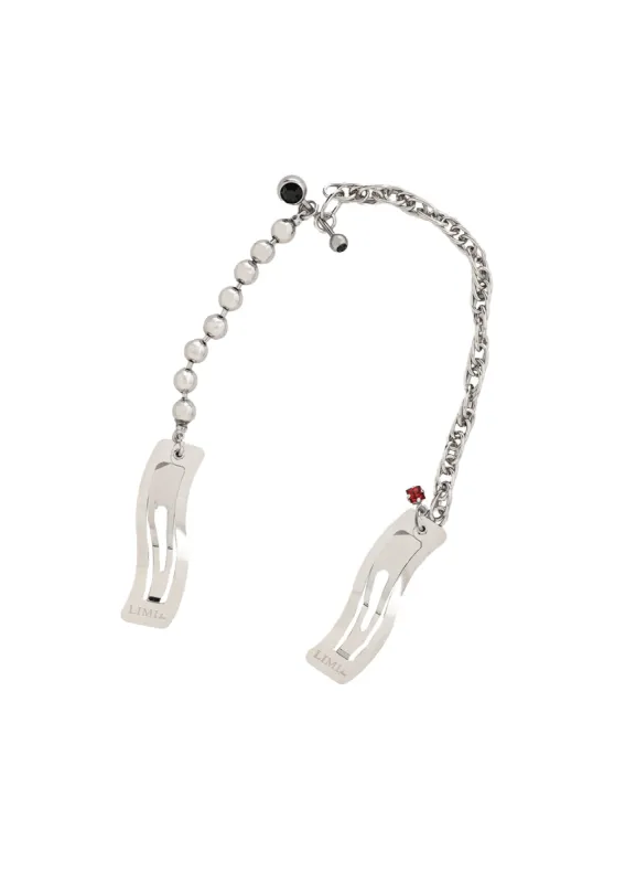 RHODIUM CHAIN HAIR PIN sold by Yohji Yamamoto