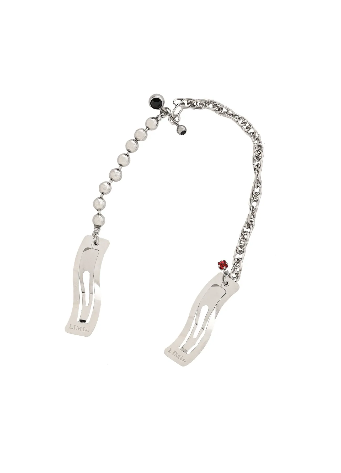 RHODIUM CHAIN HAIR PIN sold by Yohji Yamamoto