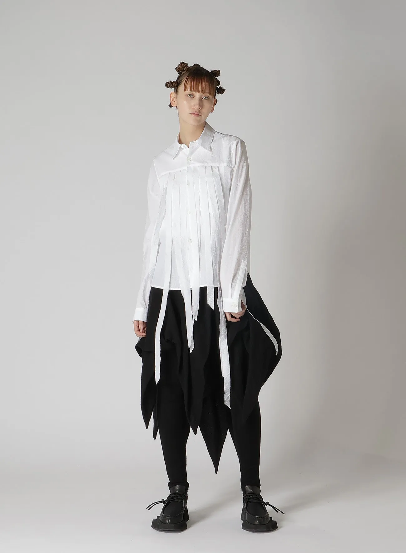 WASHER TYPEWRITER FRINGE SHIRT sold by Yohji Yamamoto product image thumbnail 4