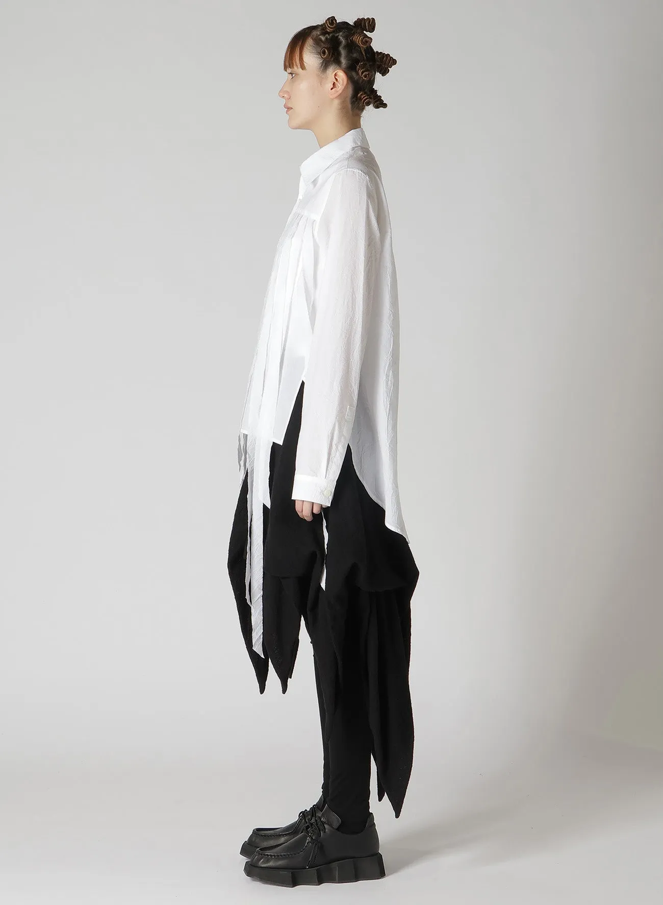 WASHER TYPEWRITER FRINGE SHIRT sold by Yohji Yamamoto product image thumbnail 5