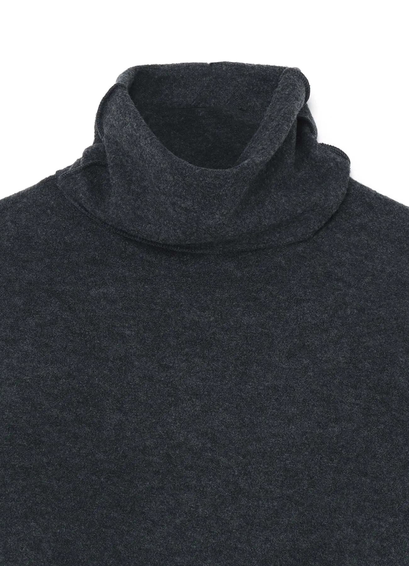 SOFT WOOL PILE PULLOVER DRESS WITH TURTLENECK sold by Yohji Yamamoto product image thumbnail 4
