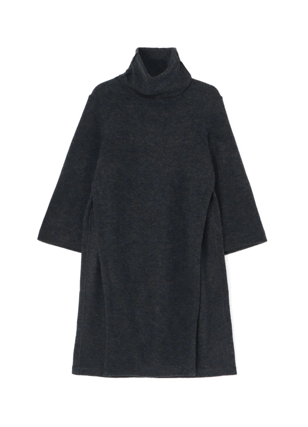 SOFT WOOL PILE PULLOVER DRESS WITH TURTLENECK sold by Yohji Yamamoto