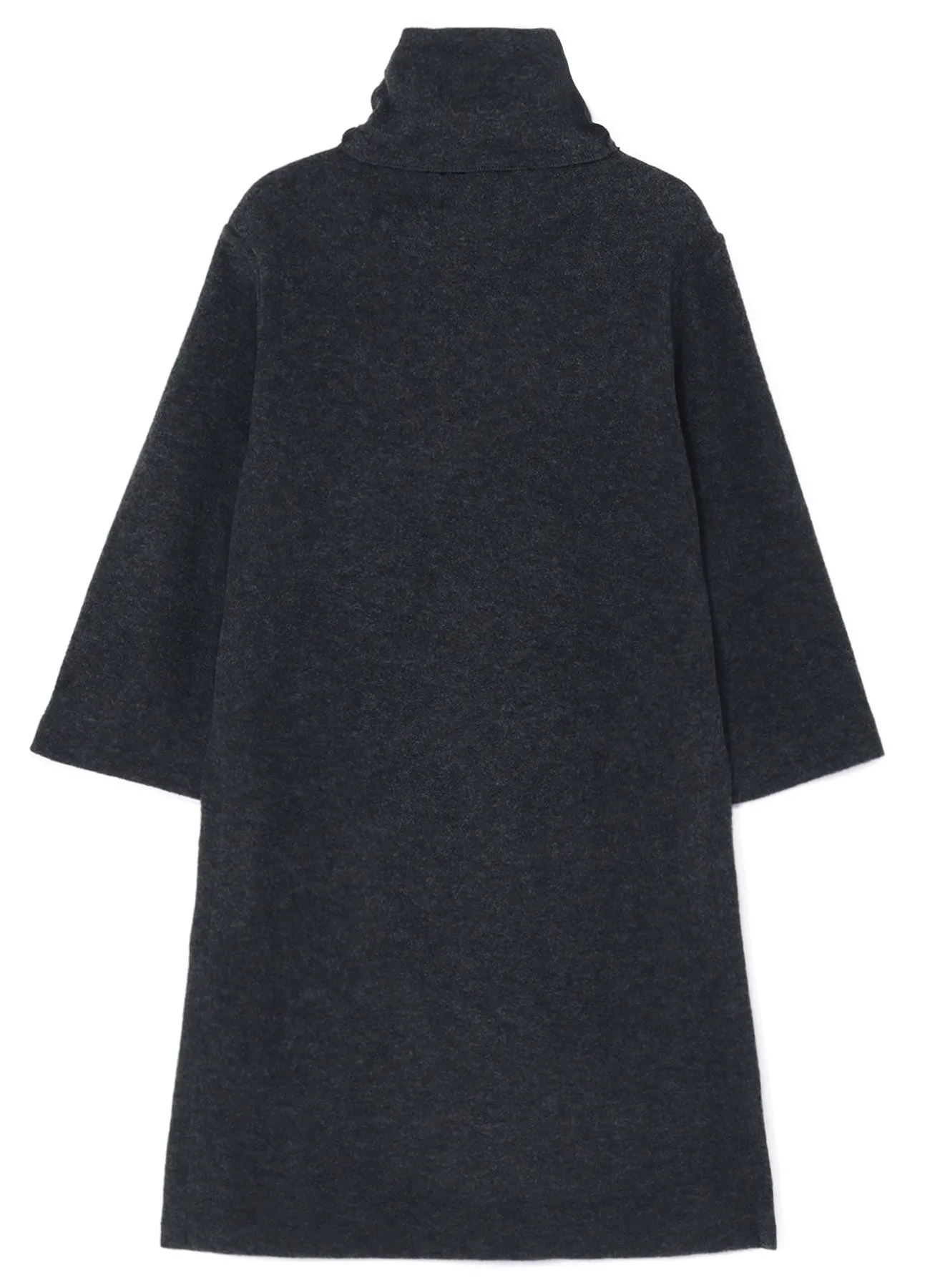 SOFT WOOL PILE PULLOVER DRESS WITH TURTLENECK sold by Yohji Yamamoto product image thumbnail 3