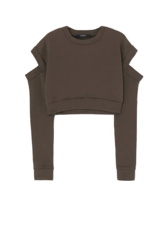 TIGHT FLEECE LINING SHORT PULLOVER WITH DESIGN SLEEVE sold by Yohji Yamamoto