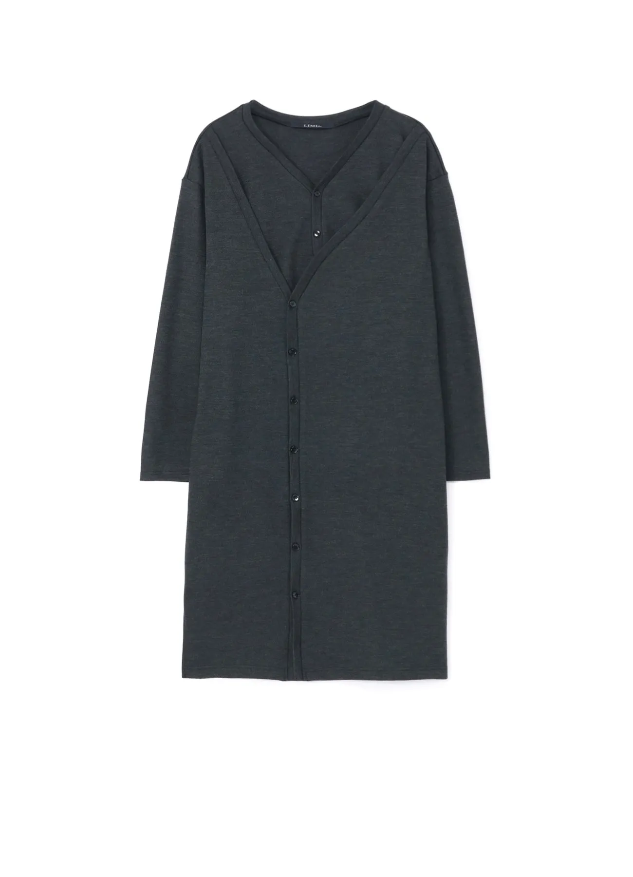 WOOL LAYERED LONG CARDIGAN sold by Yohji Yamamoto