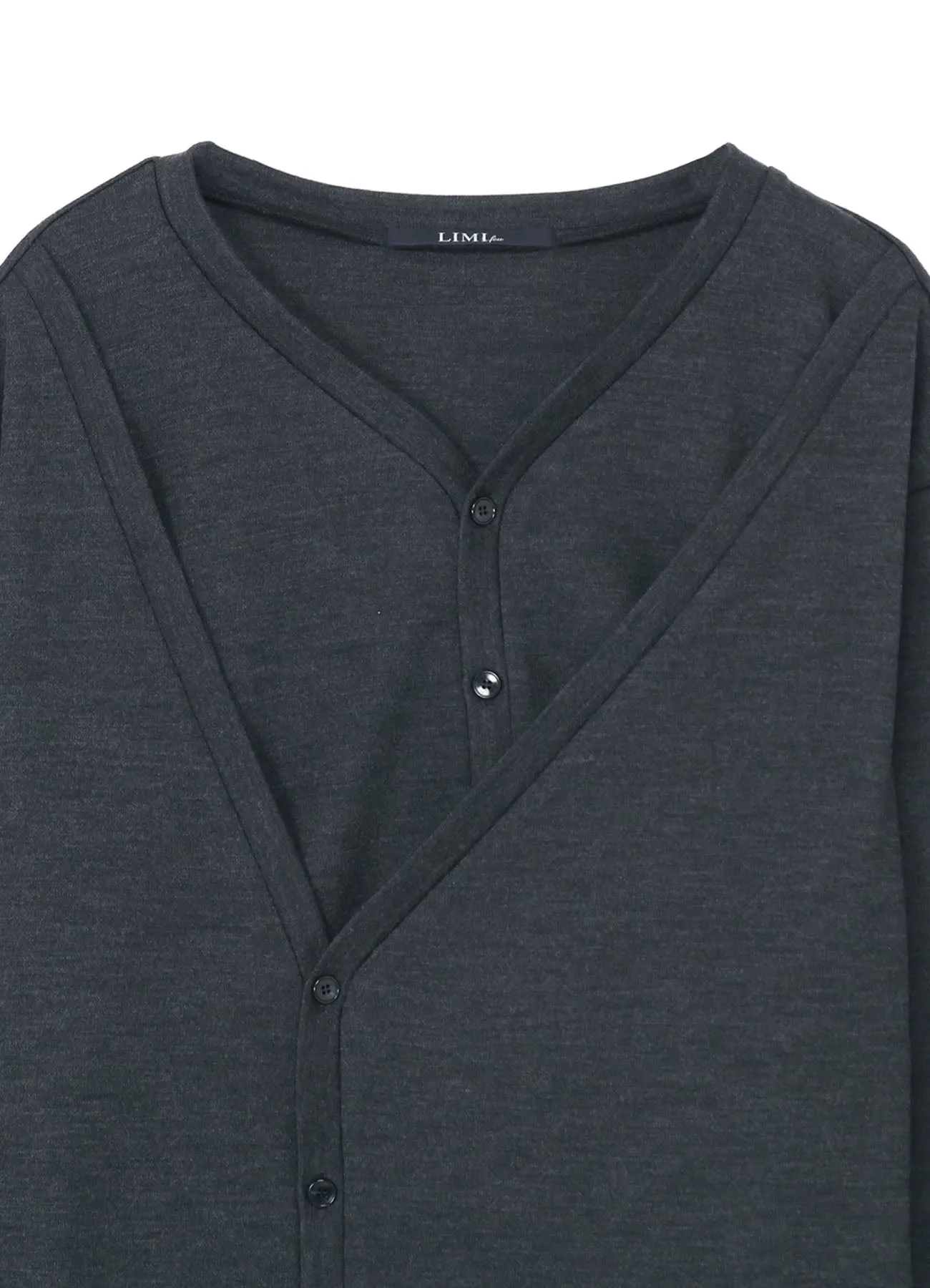 WOOL LAYERED LONG CARDIGAN sold by Yohji Yamamoto product image thumbnail 4