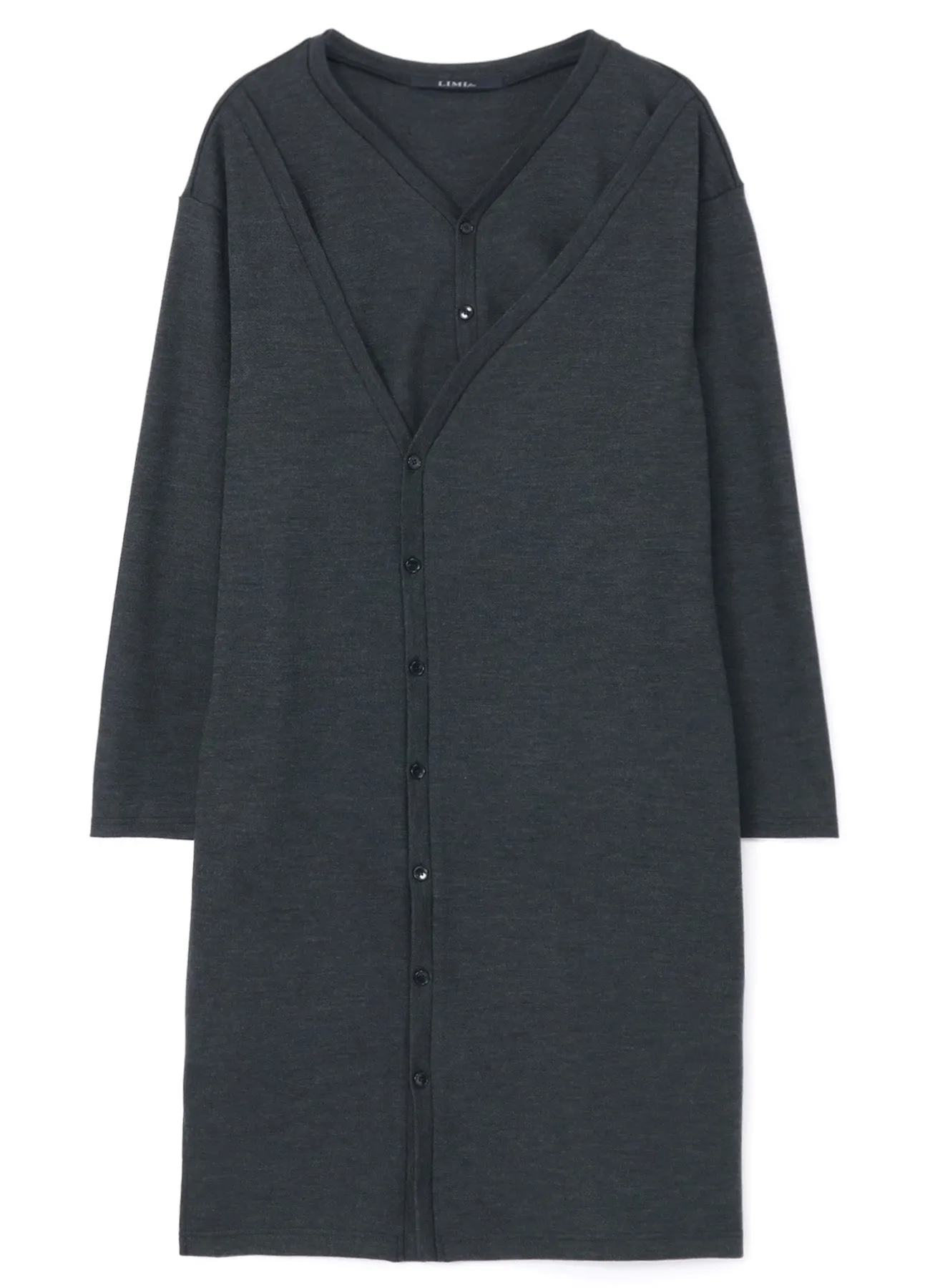 WOOL LAYERED LONG CARDIGAN sold by Yohji Yamamoto product image thumbnail 2