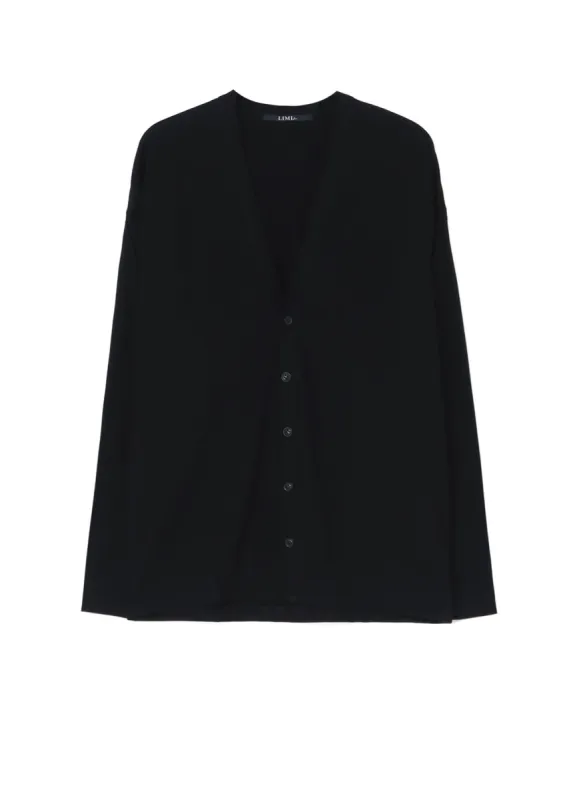 60/2 COTTON JERSEY SLIT CARDIGAN sold by Yohji Yamamoto