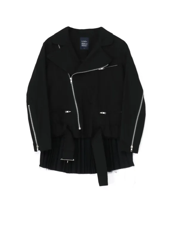 DENIM + SERGE BIKER JACKET sold by Yohji Yamamoto