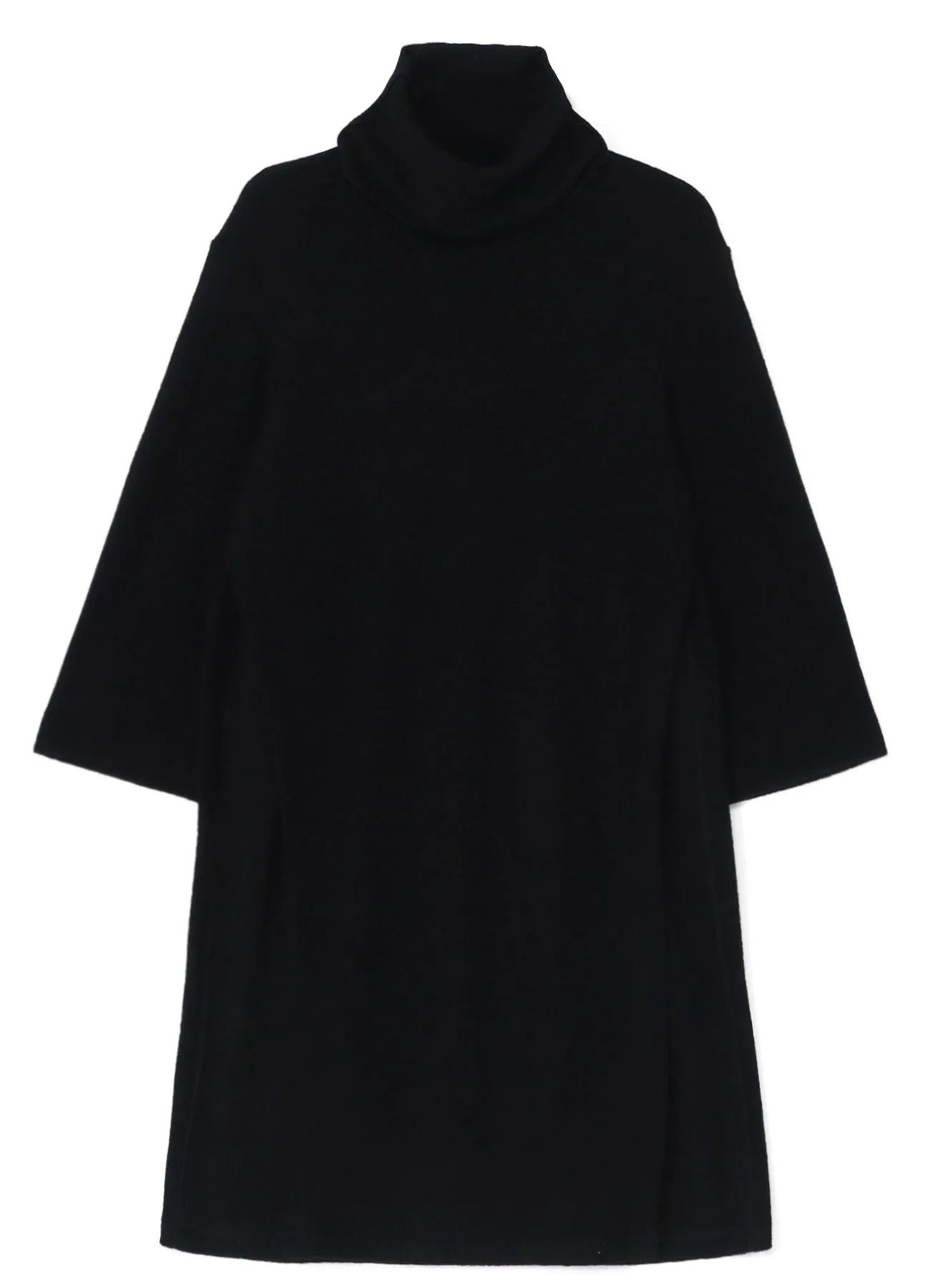 SOFT WOOL PILE PULLOVER DRESS WITH TURTLENECK sold by Yohji Yamamoto product image thumbnail 2