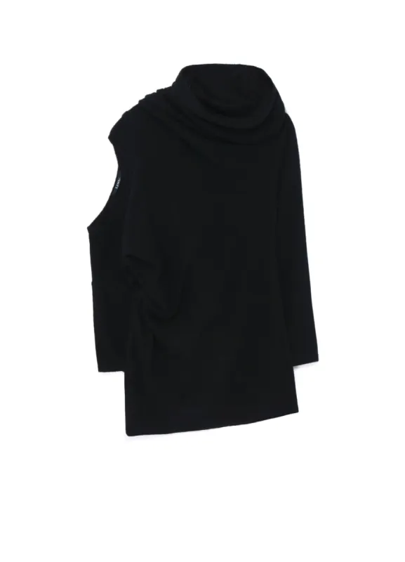 ASYMMETRIC CUT SOFT WOOL PILE T-SHIRT sold by Yohji Yamamoto