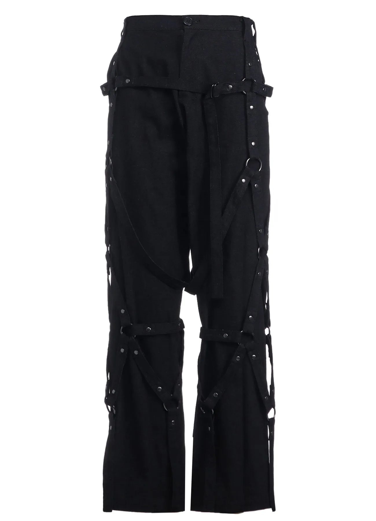 GRAY DENIM HARNESS PANTS sold by Yohji Yamamoto product image thumbnail 2