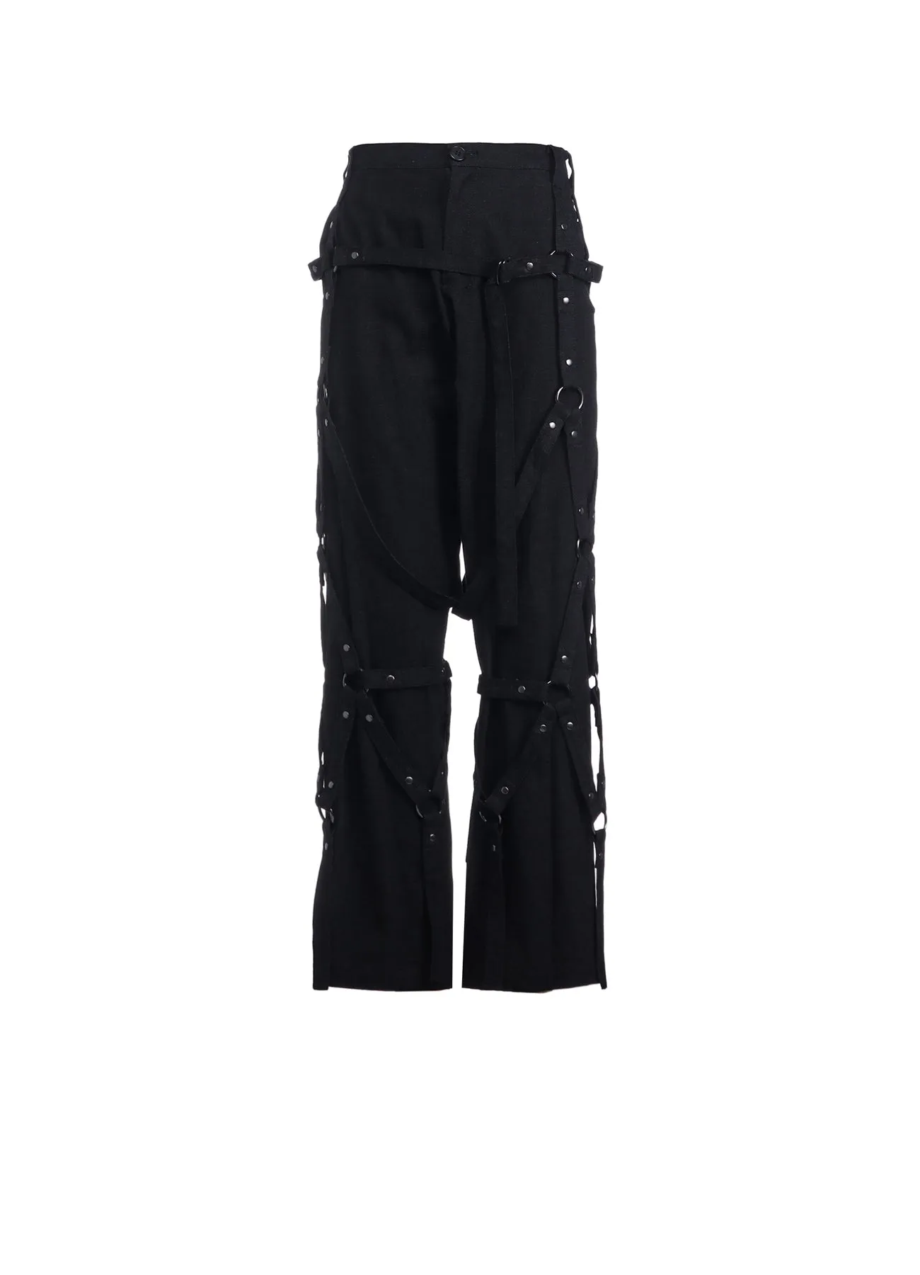 GRAY DENIM HARNESS PANTS sold by Yohji Yamamoto