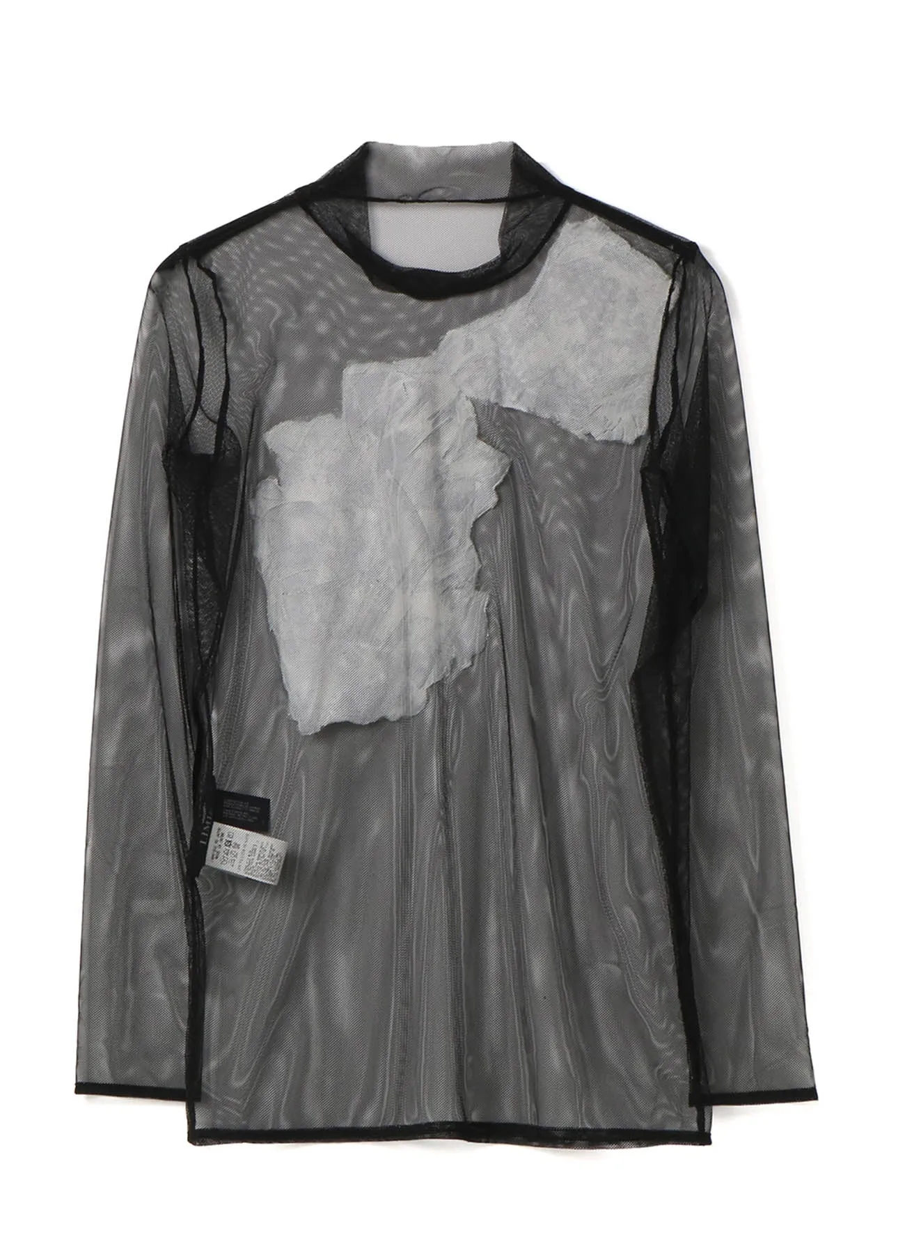 Newspaper Print High Neck T sold by Yohji Yamamoto product image thumbnail 3
