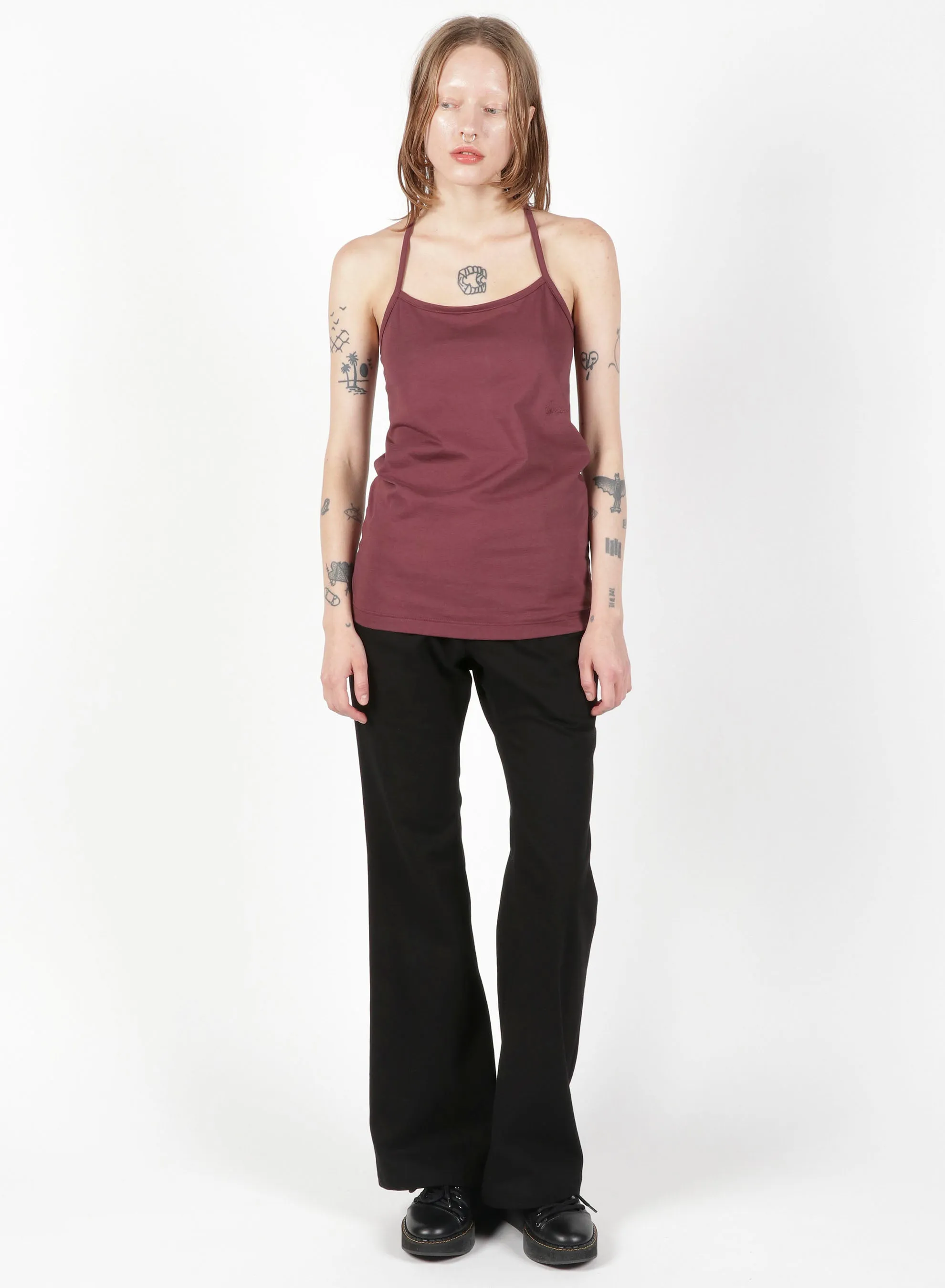 Cotton Colour Plain Stitch Camisole sold by Yohji Yamamoto product image thumbnail 4