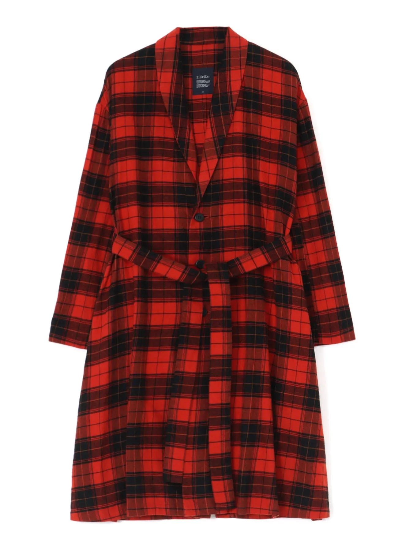 COAT WITH SHAWL COLLAR sold by Yohji Yamamoto product image thumbnail 2