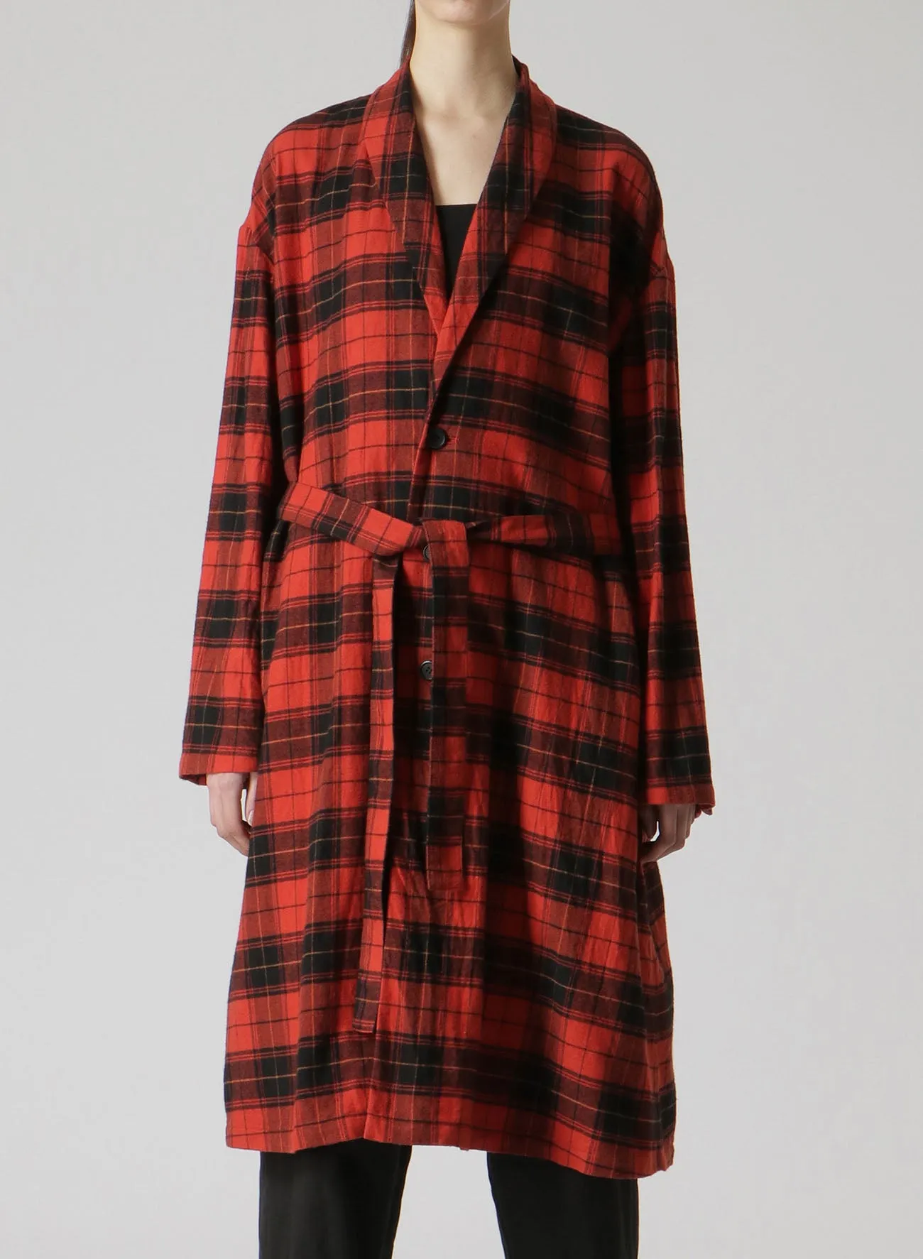 COAT WITH SHAWL COLLAR sold by Yohji Yamamoto product image thumbnail 5