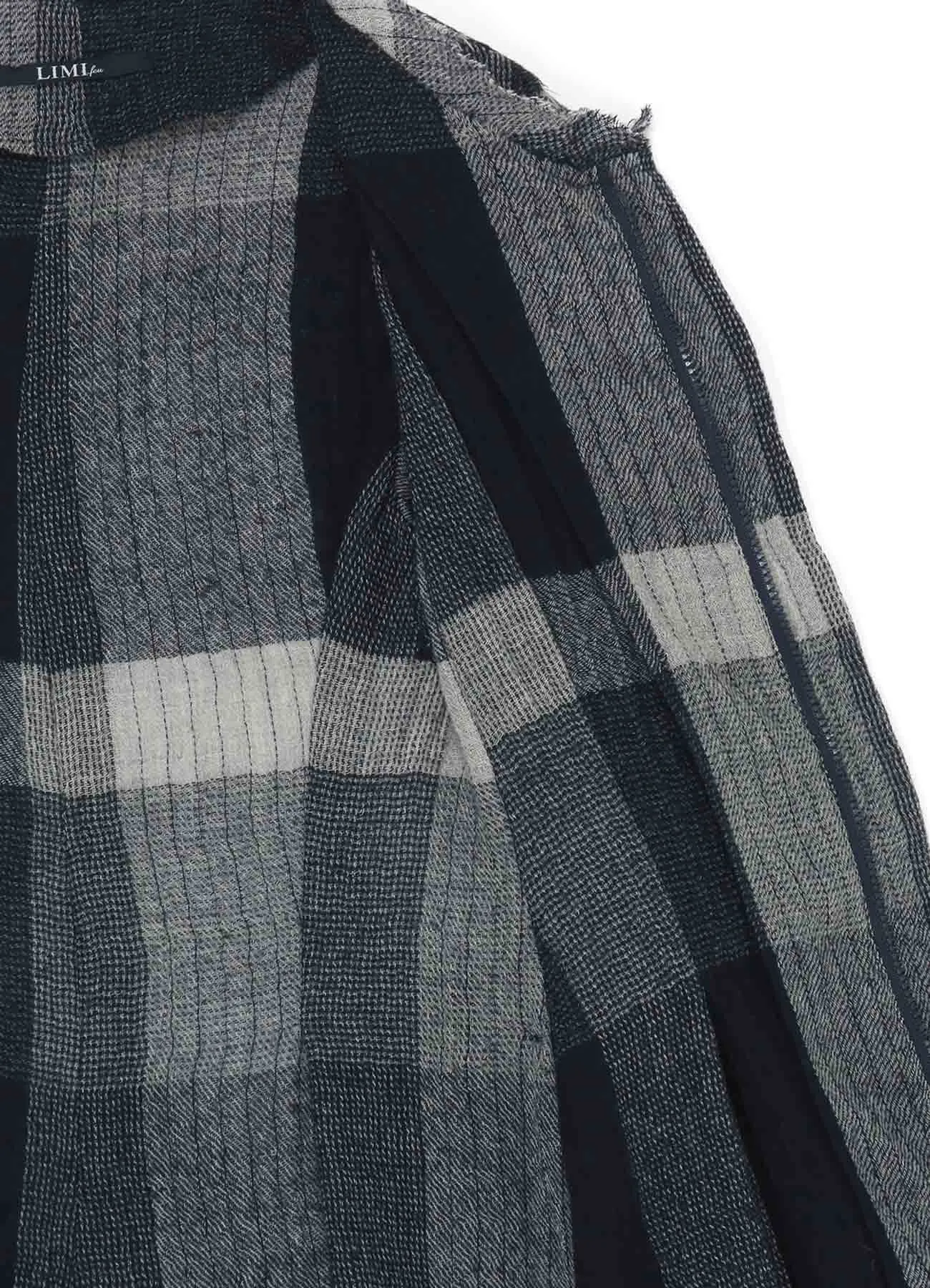 LAYERED PLAID PATTERN JACKET sold by Yohji Yamamoto product image thumbnail 4