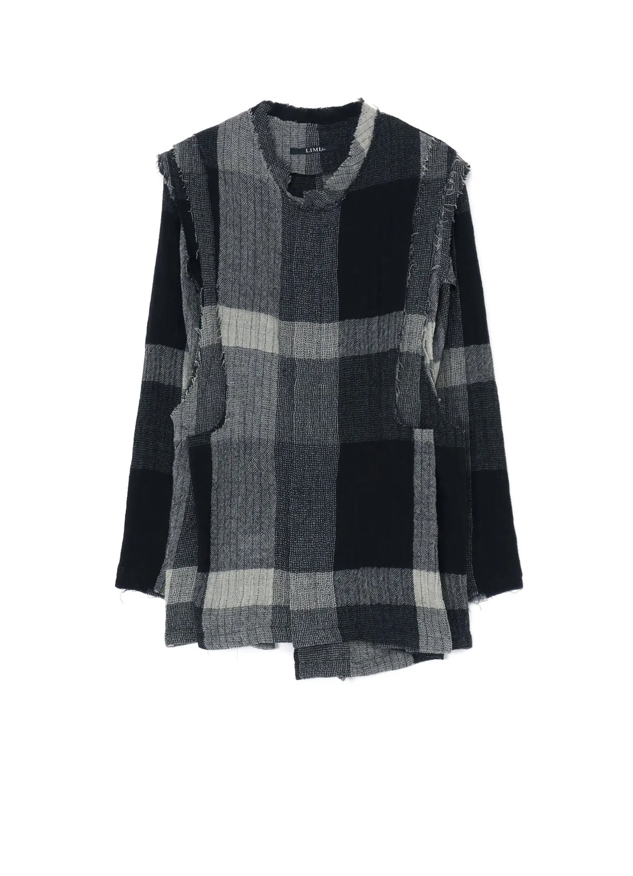 LAYERED PLAID PATTERN JACKET sold by Yohji Yamamoto