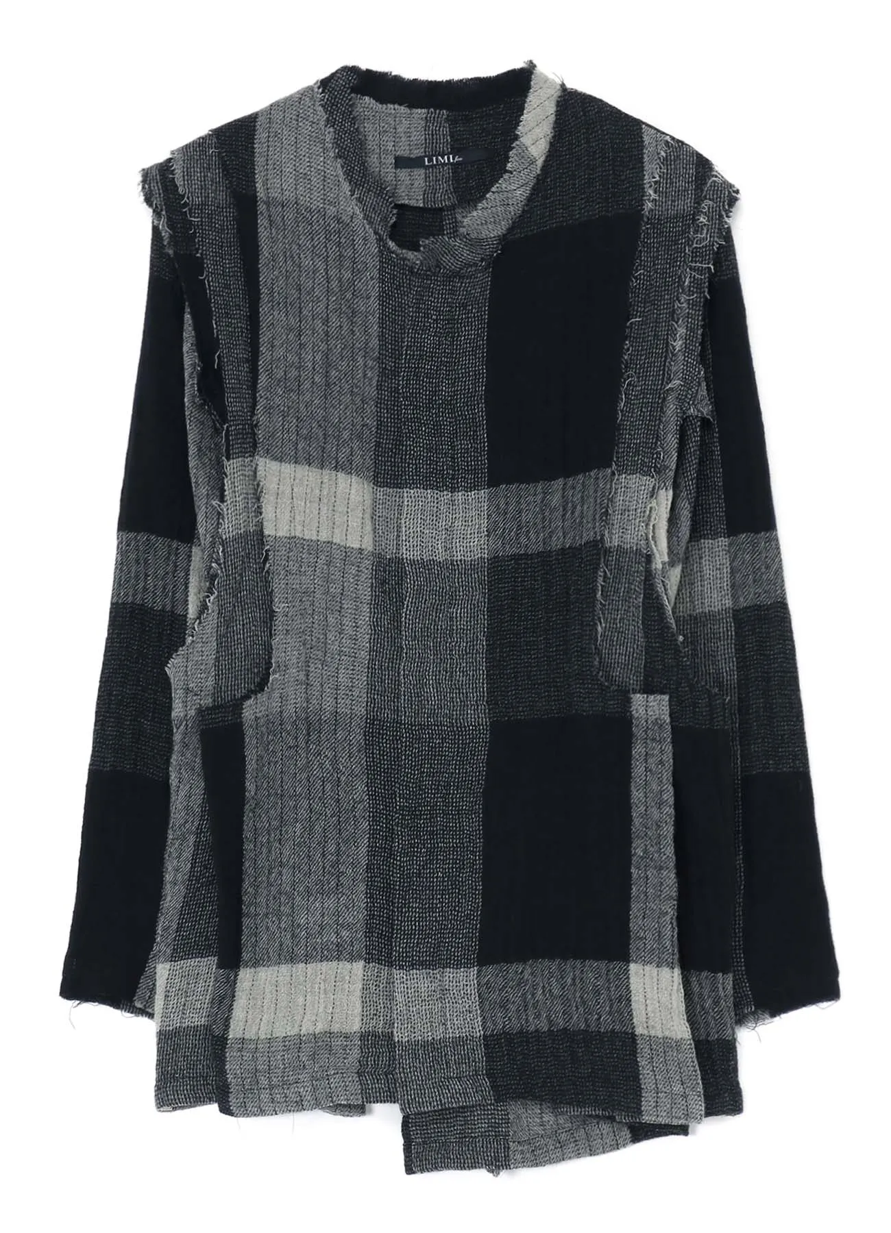 LAYERED PLAID PATTERN JACKET sold by Yohji Yamamoto product image thumbnail 2