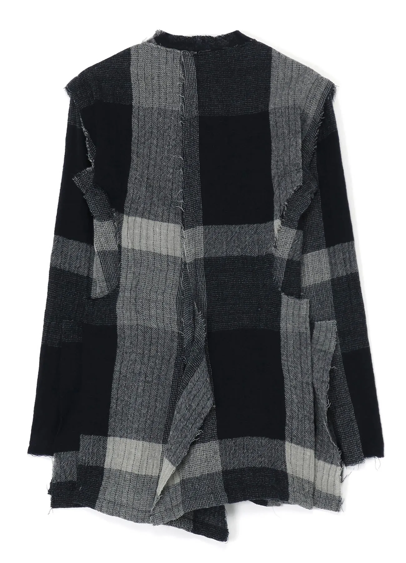 LAYERED PLAID PATTERN JACKET sold by Yohji Yamamoto product image thumbnail 3