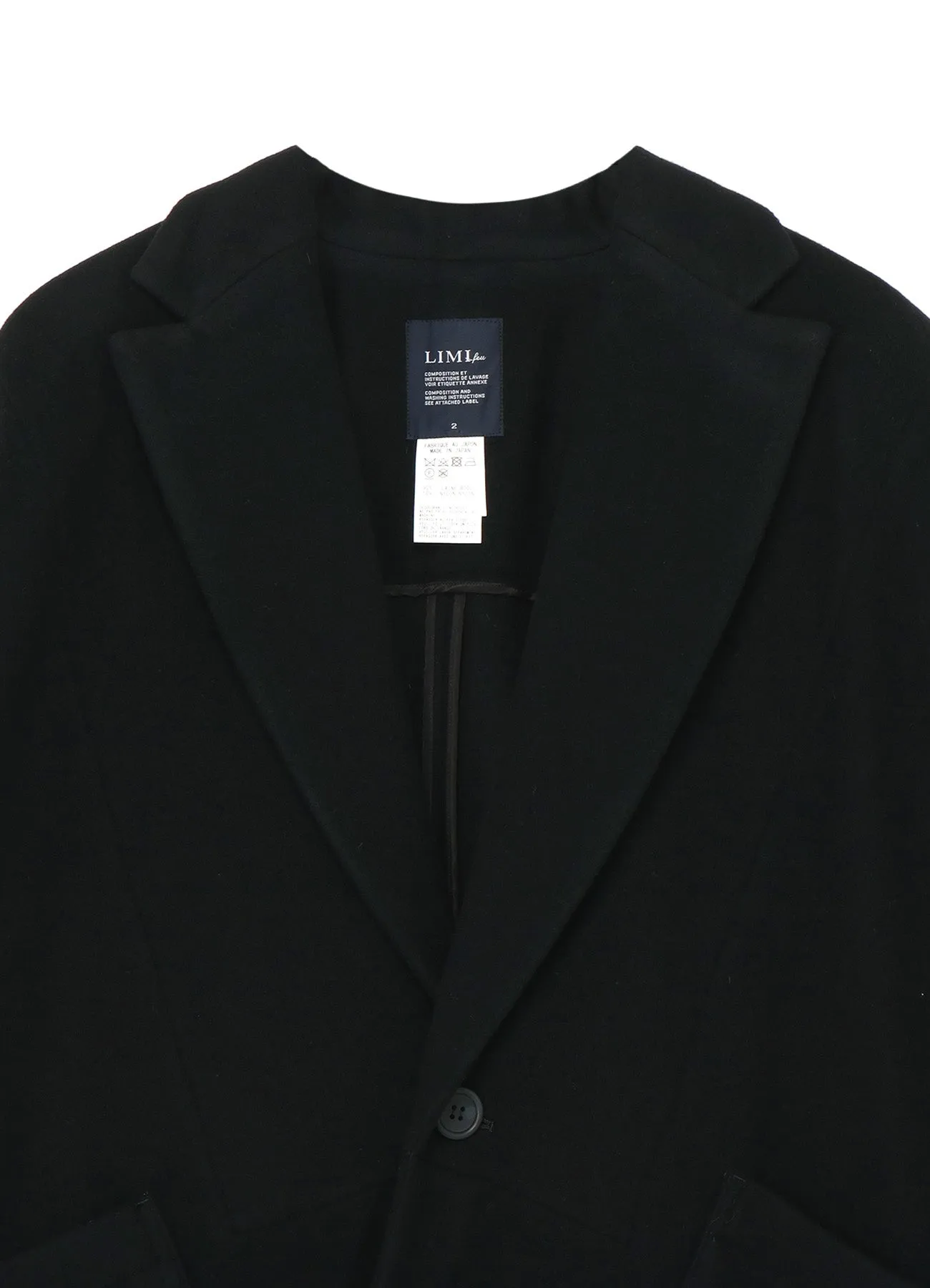 WOOL MOSSER CAPE COAT sold by Yohji Yamamoto product image thumbnail 4