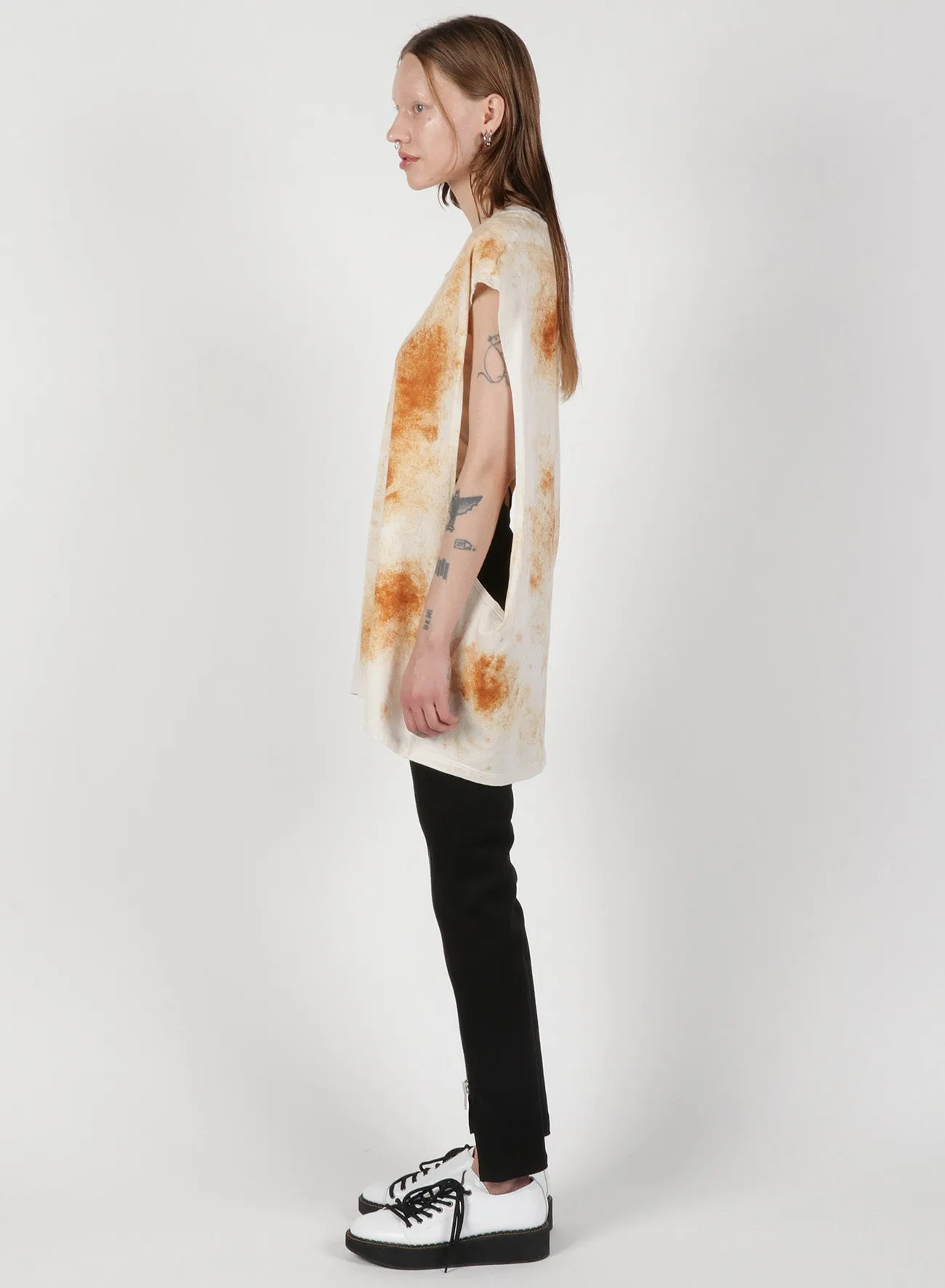 Grange Print French Sleeve Tank A sold by Yohji Yamamoto product image thumbnail 5