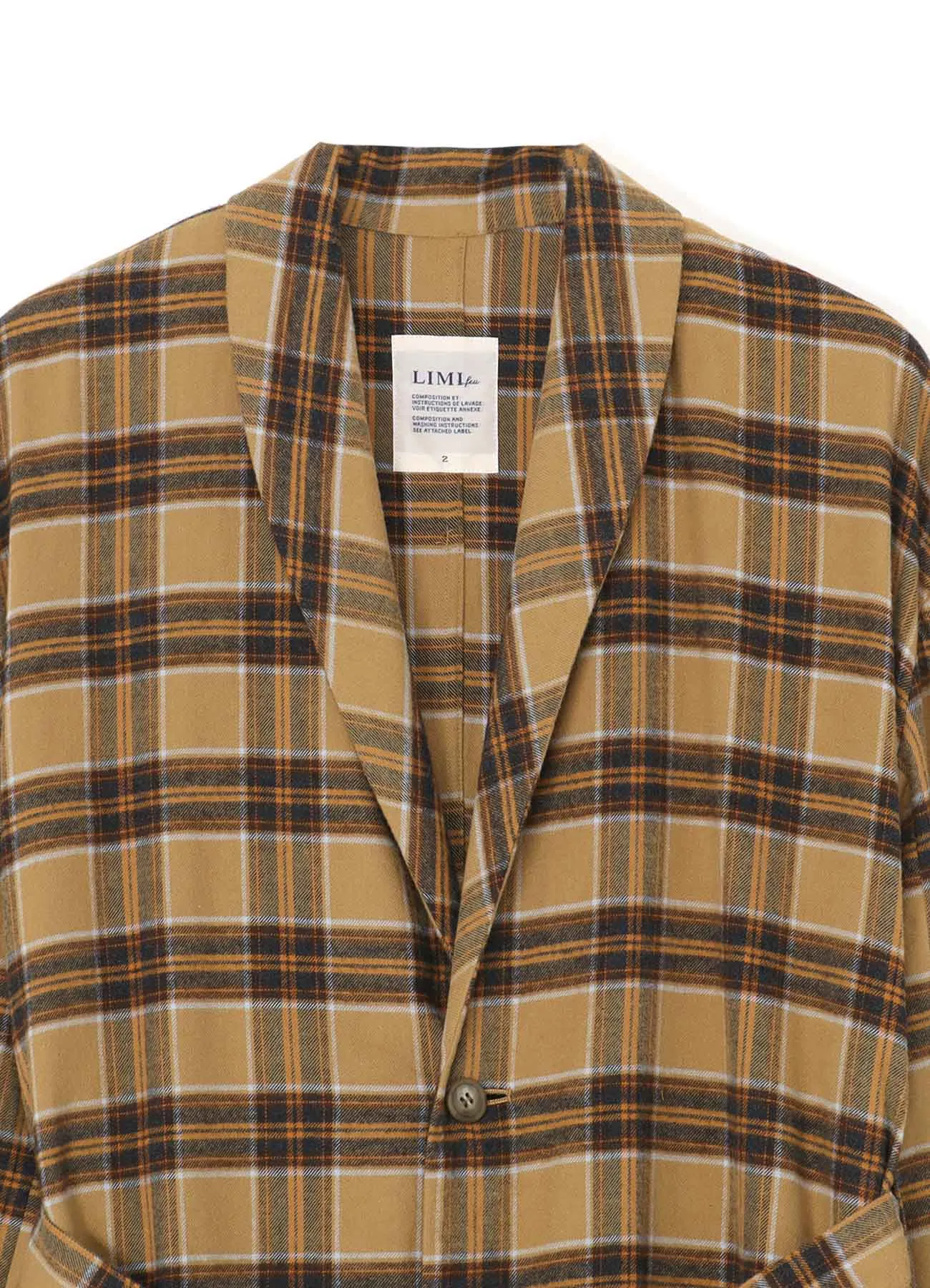 COAT WITH SHAWL COLLAR sold by Yohji Yamamoto product image thumbnail 4