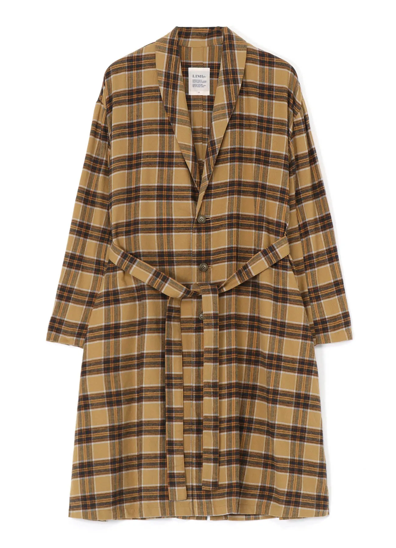 COAT WITH SHAWL COLLAR sold by Yohji Yamamoto product image thumbnail 2