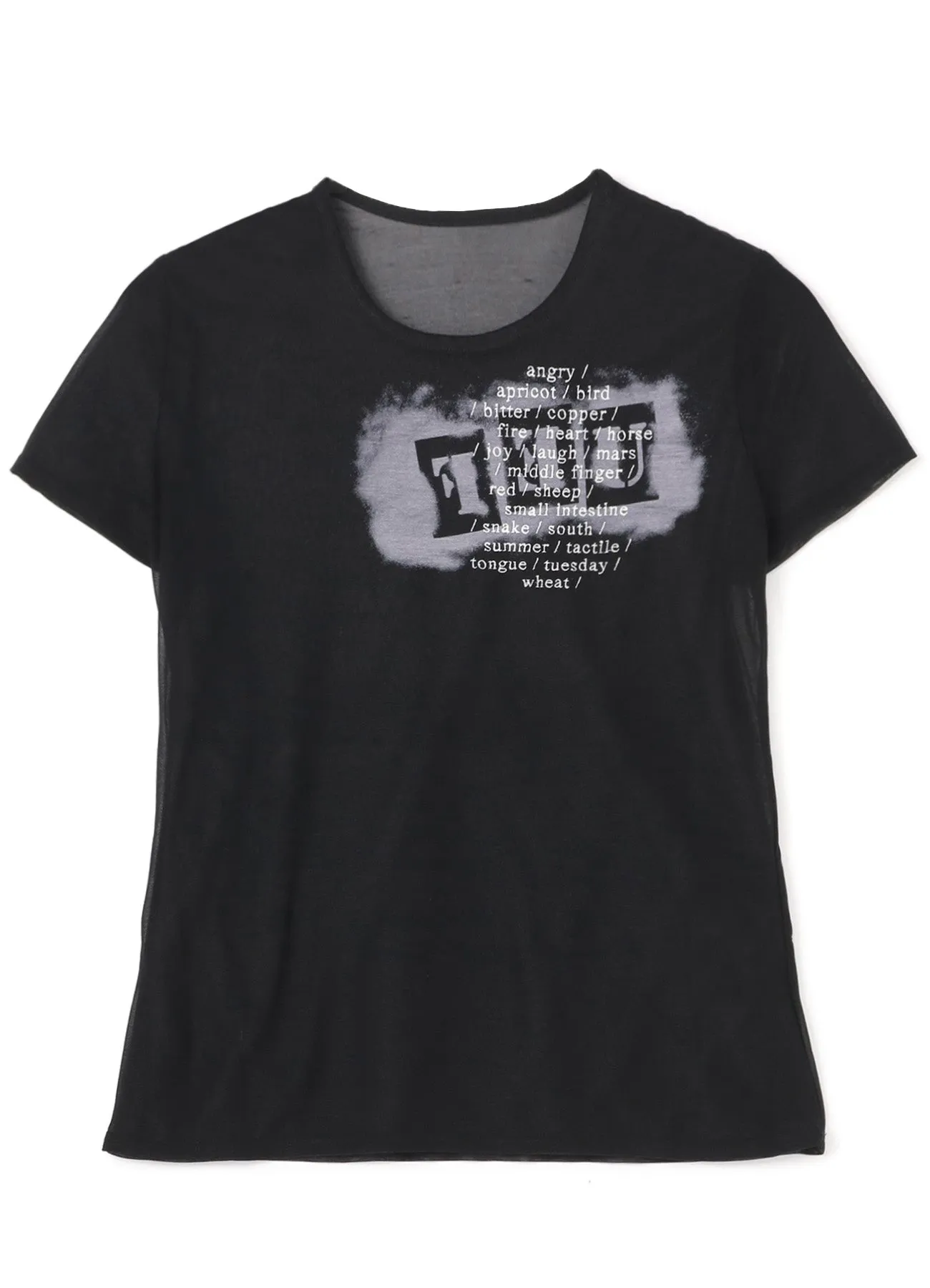 FEU Embroidery & Print Tight Short Sleeve T sold by Yohji Yamamoto product image thumbnail 2