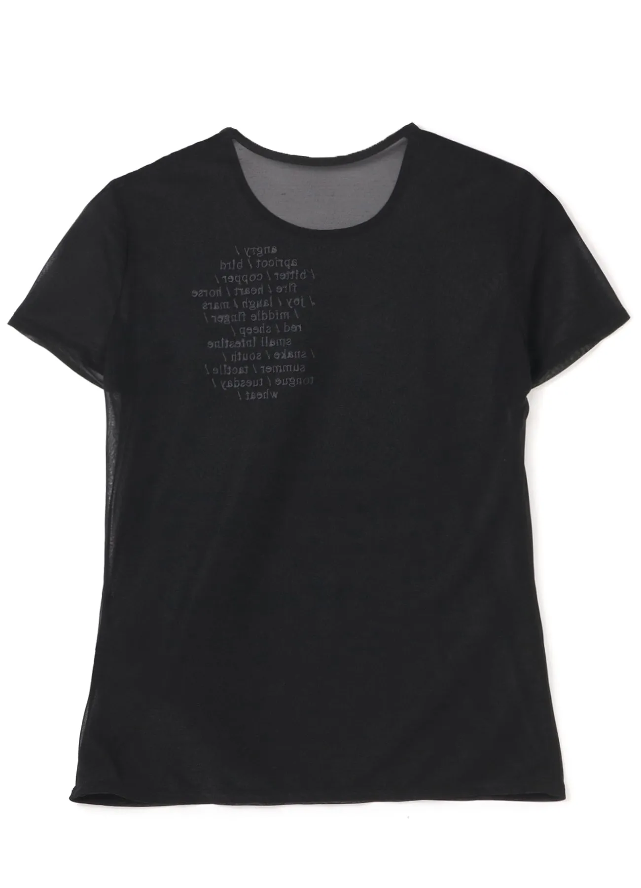 FEU Embroidery & Print Tight Short Sleeve T sold by Yohji Yamamoto product image thumbnail 3